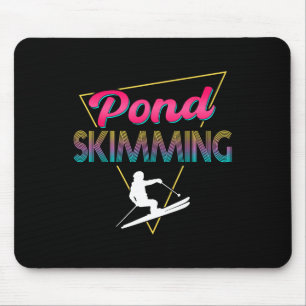 80s Retro Pond Skimming Apparel Ski Pond Skimmer  Mouse Pad