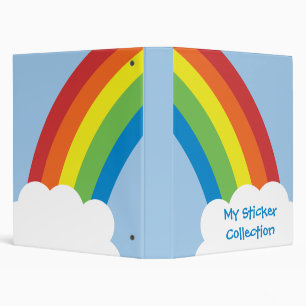 80's Retro Rainbow Avery Binder