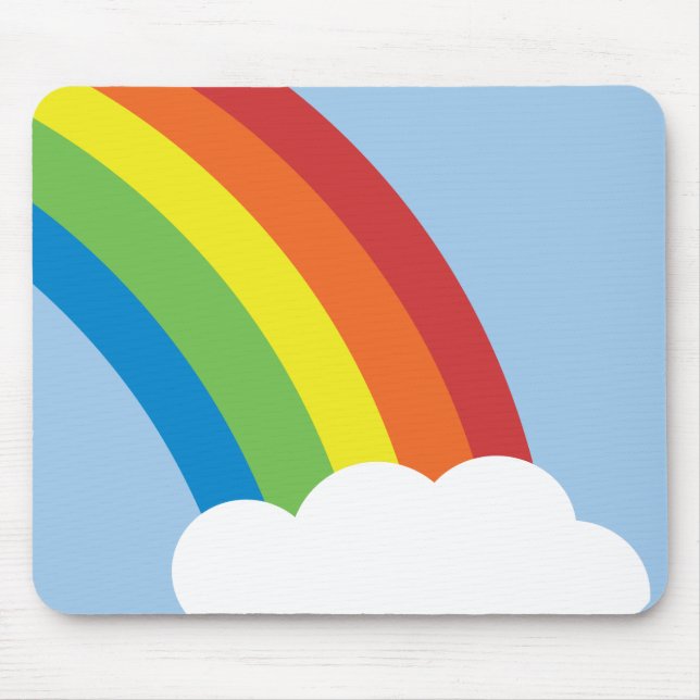 80's Retro Rainbow Mousepad (Front)