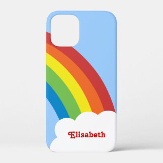 80's Retro Rainbow Personalized iPhone 4/4S Case