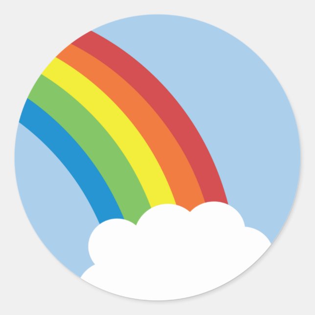 80's Retro Rainbow Stickers (Front)