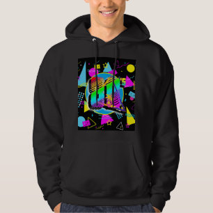80'S RETRO VINTAGE OLD SCHOOL STYLE HOODIE
