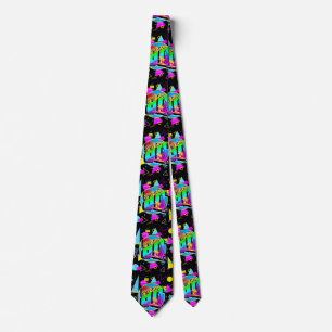80'S RETRO VINTAGE OLD SCHOOL STYLE TIE