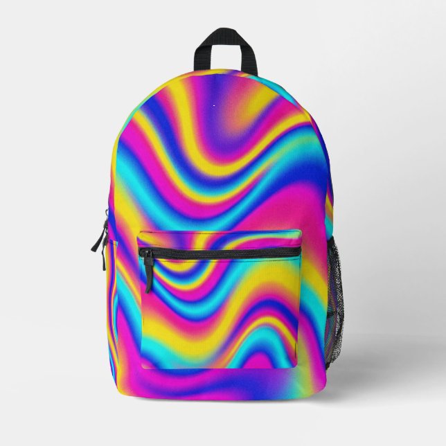 80s Revival  Printed Backpack (Front)
