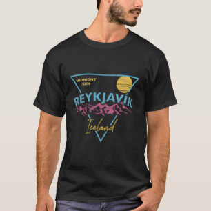 80'S Reykjavik Iceland Midnight Sun T-Shirt