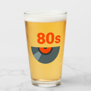 80s Rock 1980s Music Record Glass