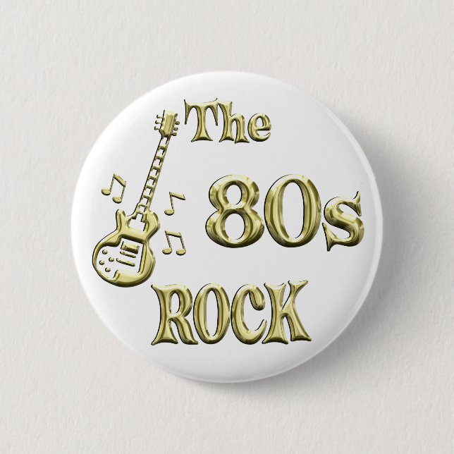 80s ROCK 2 Inch Round Button (Front)
