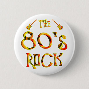 80's Rock 2 Inch Round Button