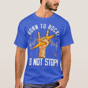 80s rock guitar guitarist rocker music lovers Born T-Shirt