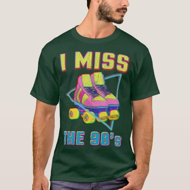 80s Rollerskates T Shirt Vintage Roller Skating (Front)