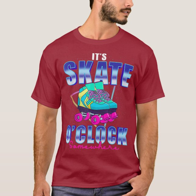 80s Rollerskates T Shirt Vintage Roller Skating (Front)