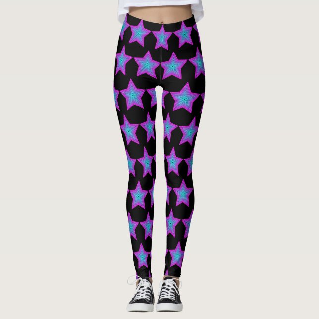 80s star retro leggings (Front)