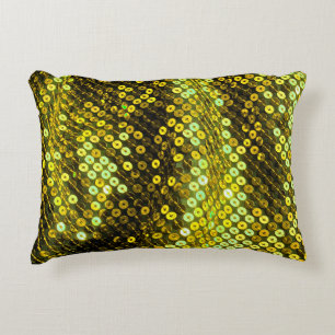 80s style sequined textile closeup. accent pillow
