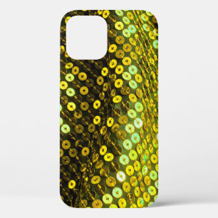 80s style sequined textile closeup. iPhone 12 case