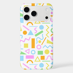 80s Style Shape Pattern Color on White
