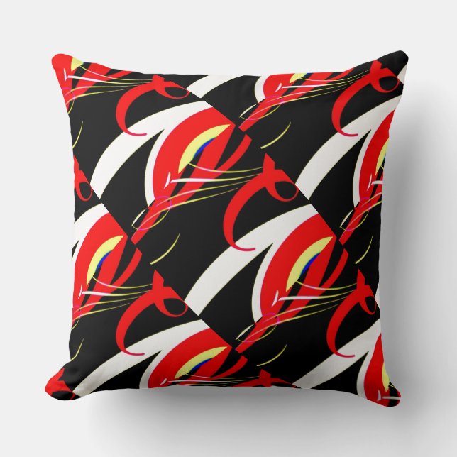 80's Style Throw Pillow (Front)