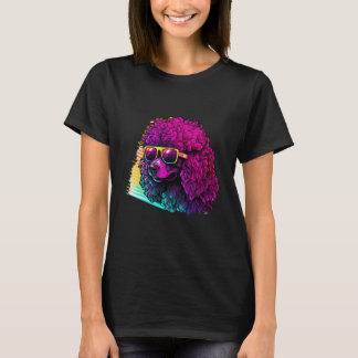 80s Synthwave with Poodle Retrowave T-Shirt