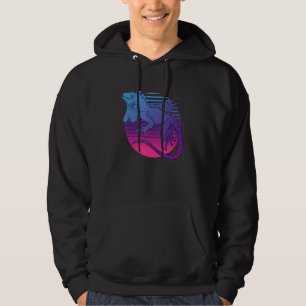 80s Vaporwave Reptile Pet Animal Lizard Tropical I Hoodie