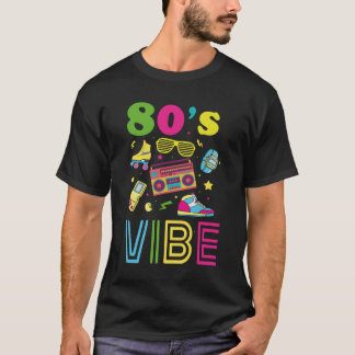 80s Vibe 1980s Fashion Theme Party Outfit Eighties T-Shirt