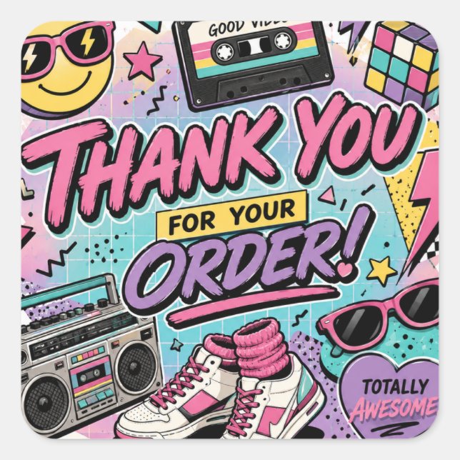 80s Vibe Sticker (Front)