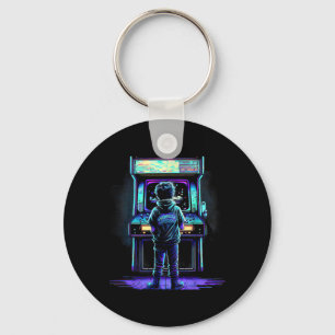 80s Video Game Vintage Retro Arcade 3  Keychain