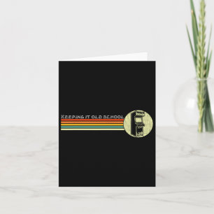 80s Video Game Vintage Retro Arcade Old School  Card