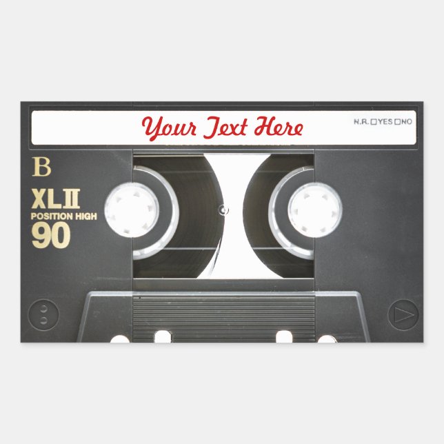 80s Vintage Mix Tape B Side Sticker (Front)