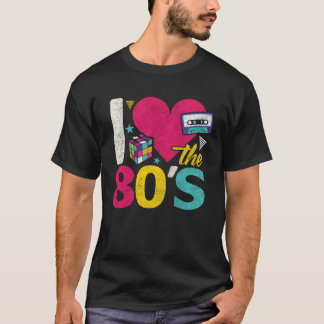 80s Vintage  Retro 1980s Men Women Party Clothes T-Shirt
