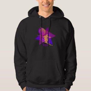 80s Vintage Retro Aspen Colorado Ski Purple and Pi Hoodie