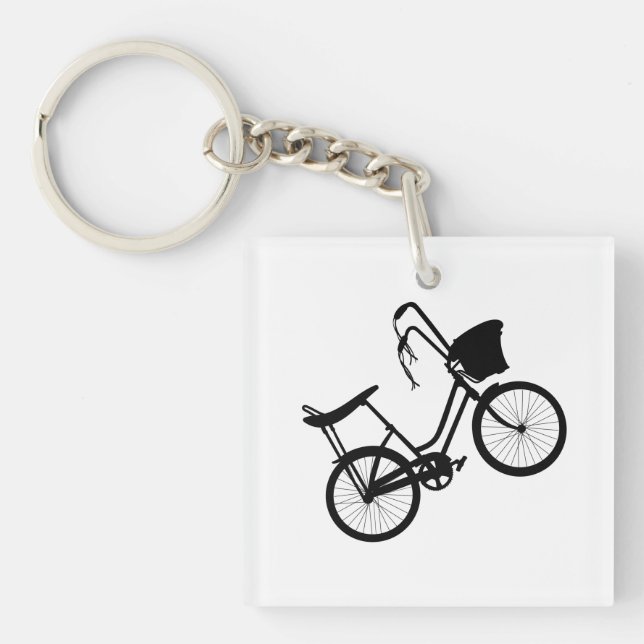 80's Wheelie (Black)  Keychain (Front)