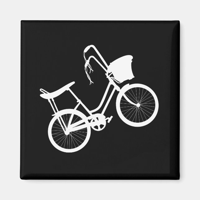 80's Wheelie (White)  Magnet (Front)
