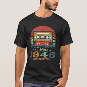 80th 80 Years Old Birthday Present 1946 Design For T-Shirt