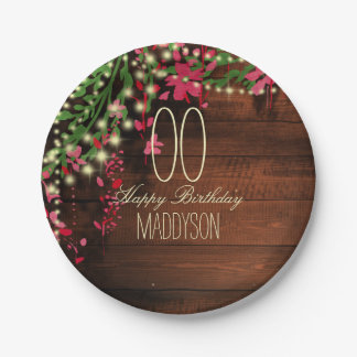 80th 85th 90th 91st 92nd 97th 98th 99th Birthday Paper Plate