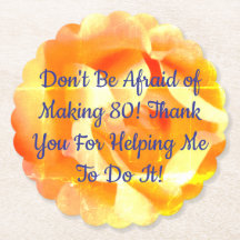 80th anniversary golden rose photo text party