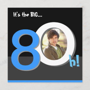 80th Big 8Oh! Photo Template Birthday Party