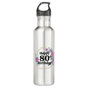 80th Birthday  710 Ml Water Bottle