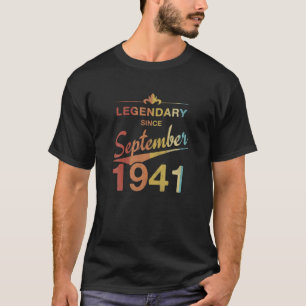 80Th Birthday 80 Year Old Born In September 1941 V T-Shirt