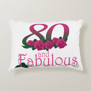 80th birthday Accent Pillow 16" x 12"
