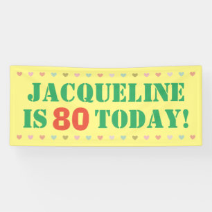 80th Birthday Banner