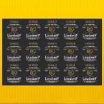 80th Birthday Black Gold  Legendary Retro Tissue Paper<br><div class="desc">Vintage Black Gold Elegant tissue paper - Personalized 80th Birthday Celebration wrapping. Celebrate your milestone 80th birthday with a touch of elegance, class, and sweetness! Our Vintage Black Gold tissue papers are the perfect way to make your mark with personalized birthday favours. Every sheet has a rich and luxurious black...</div>