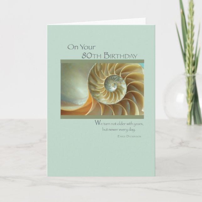 80th Birthday Card (Front)