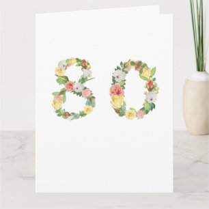 80th Birthday Card