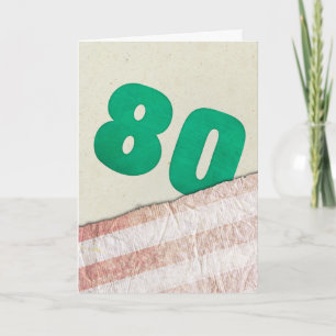 80th Birthday Card