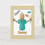 80th Birthday Card for Him - Funny and Fun<br><div class="desc">Let that special guy celebrating his 80th birthday know that you are toasting him on his special day ...   Personalize it with his name</div>