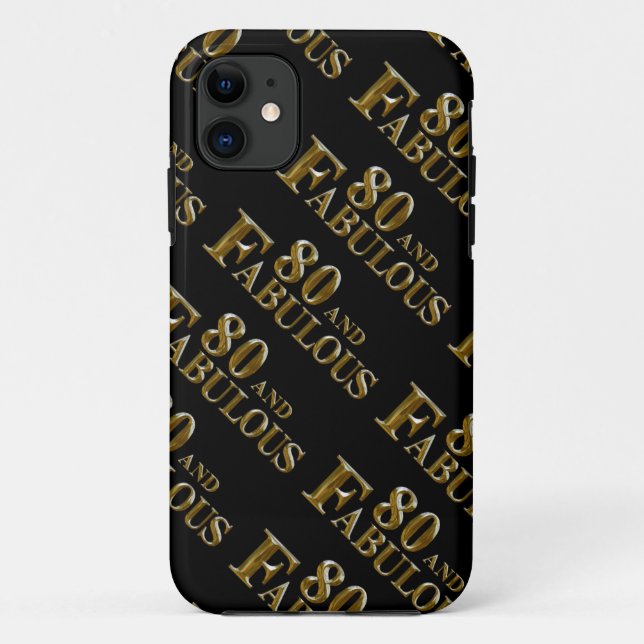 80th Birthday  Case-Mate iPhone Case (Back)