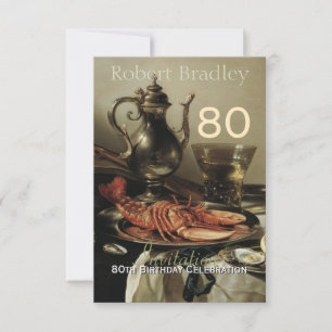 80th Birthday Celebration Customizable Invitation