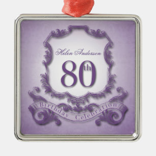 80th Birthday Celebration Personalized Ornament