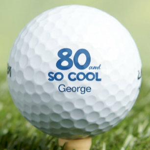 80th Birthday Classic 80 and So Cool Blue Golf Balls