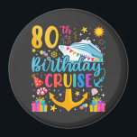 80th Birthday Cruise B-Day Party Circle Magnet<br><div class="desc">80th Birthday Cruise B-Day Party Funny design Gift Classic Circle Magnet Classic Collection.</div>