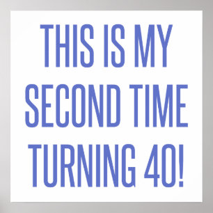 80th Birthday Gag Gift Poster